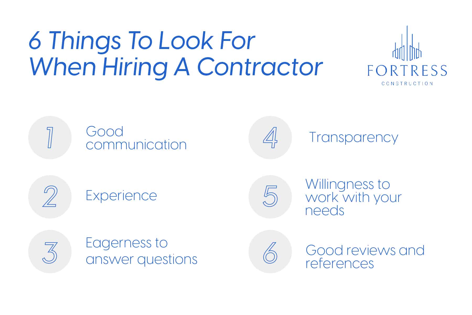 6 tings to look for when hiring a contractor