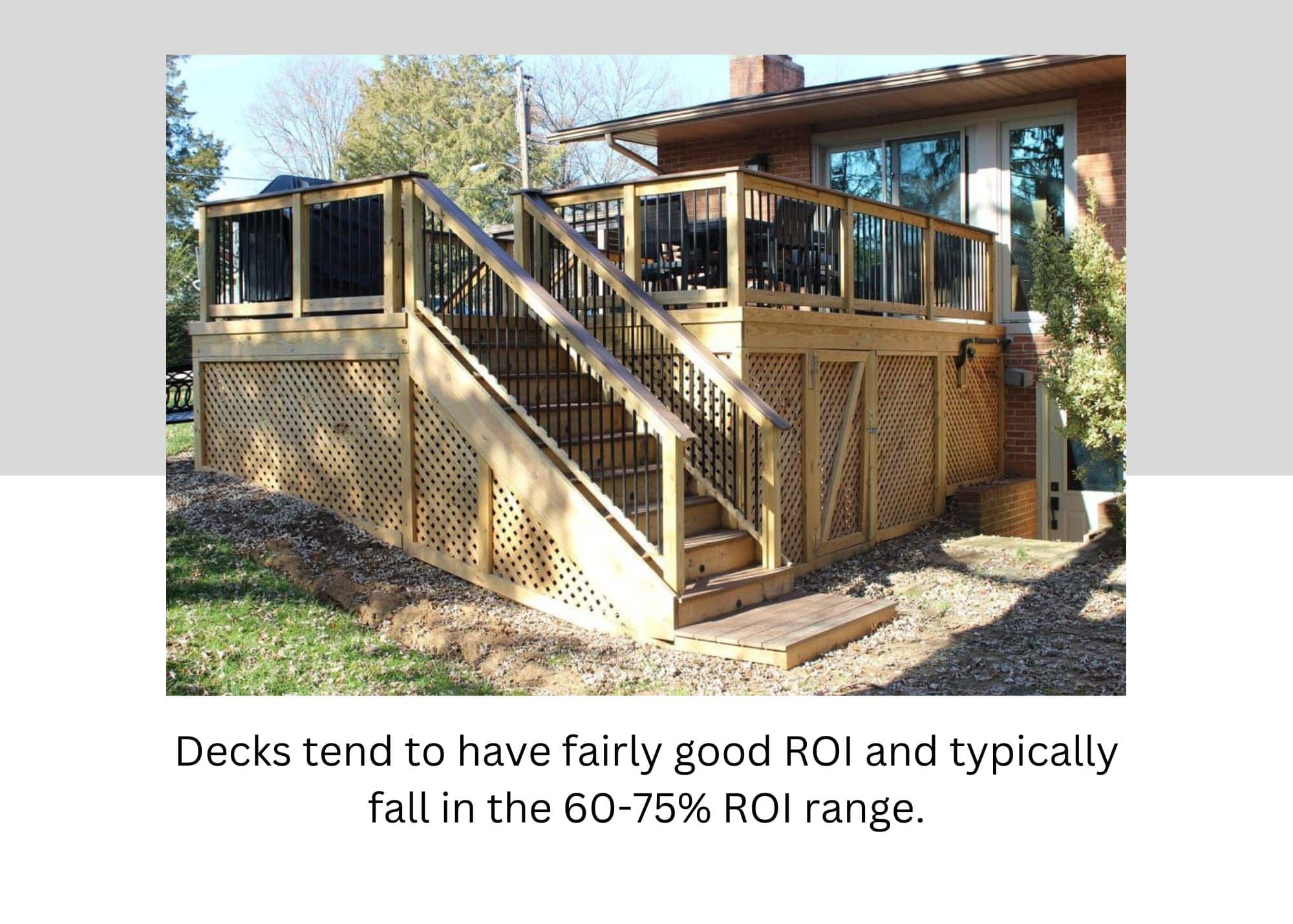 decks tend to have fairly good roi