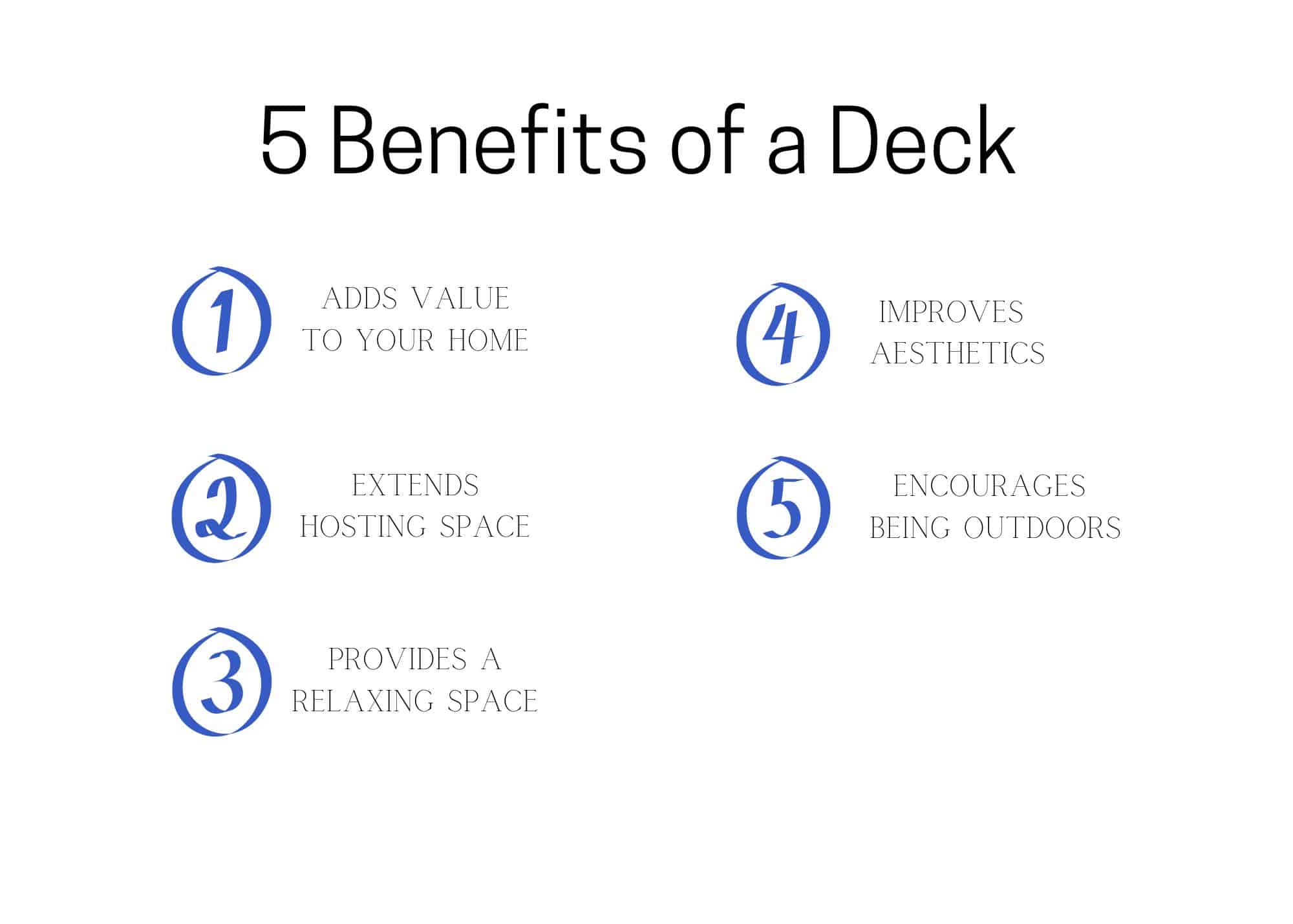 here are the benefits of building a deck